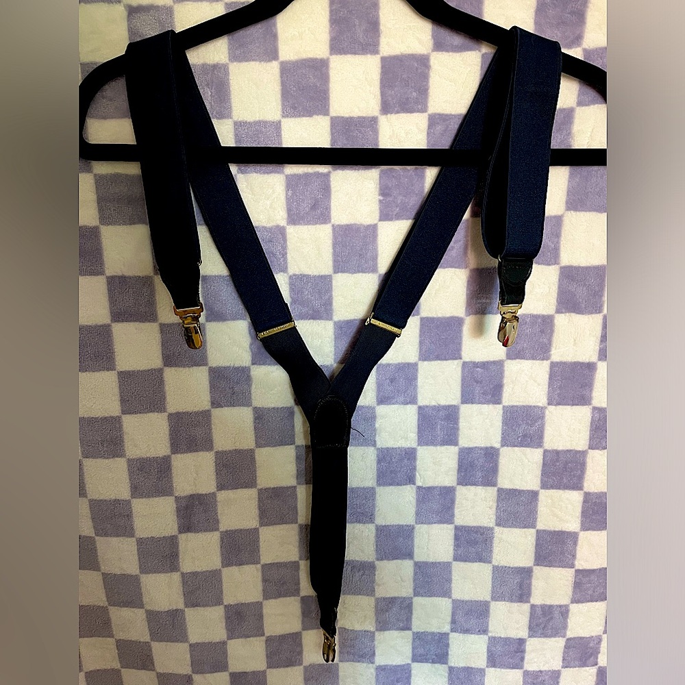 Navy Blue Men’s Suspenders